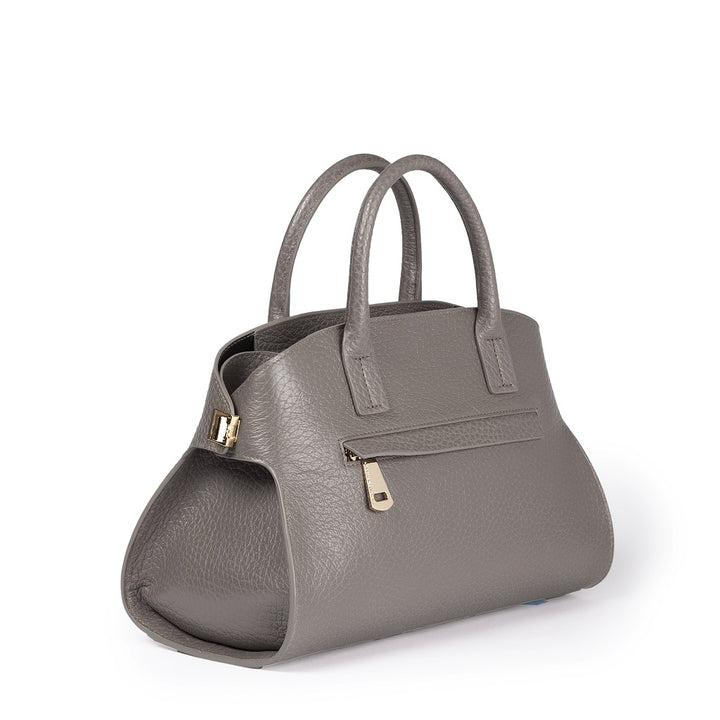 Roberta Gandolfi Elodie bowling small borsa a mano in pelle con tracolla staccabile e regolabile Consegna Veloce