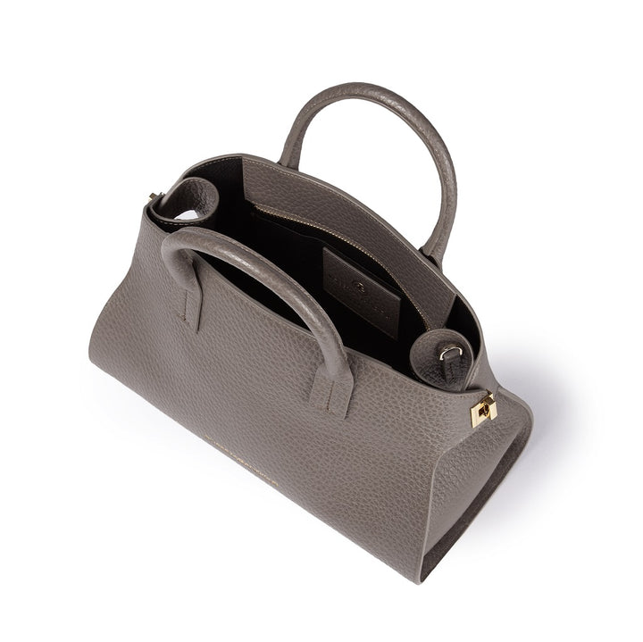 Roberta Gandolfi Elodie bowling small borsa a mano in pelle con tracolla staccabile e regolabile Consegna Veloce