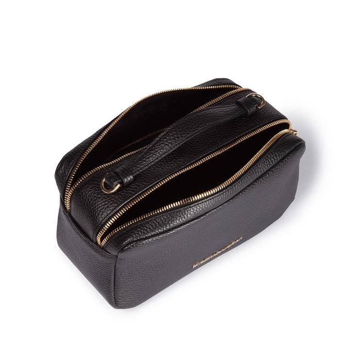 Roberta Gandolfi Brigida camera borsa in pelle con doppio scomparto e tracolla in catena dorata con spallaccio protettivo in pelle Promozione Limitata