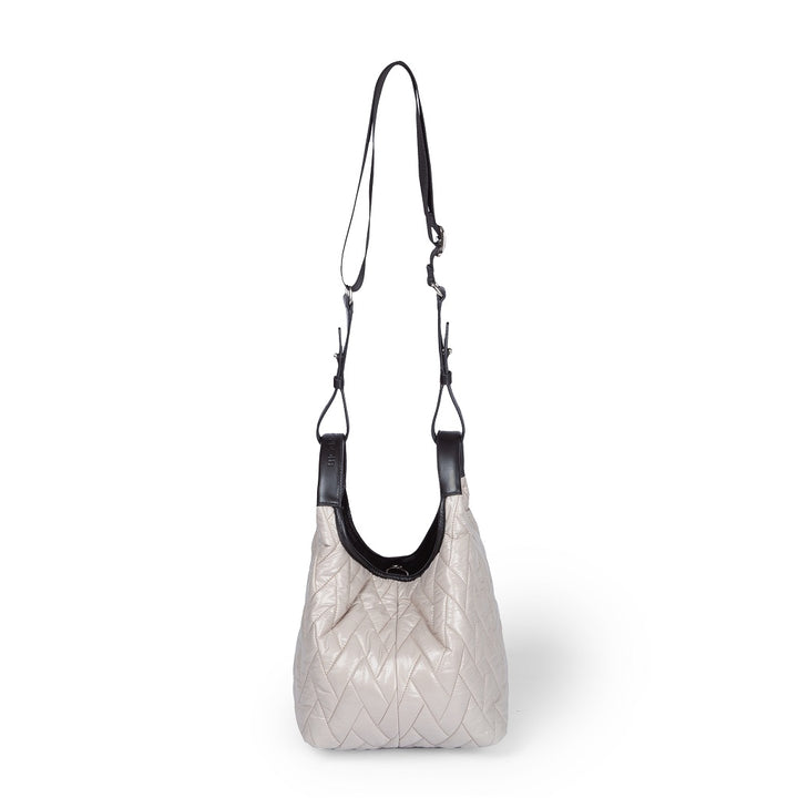 Roberta Gandolfi Joy Puffy borsa trasformabile 5 modelli in 1 in tessuto antigoccia finiture in pelle di vitello e tracolla staccabile Convenienza