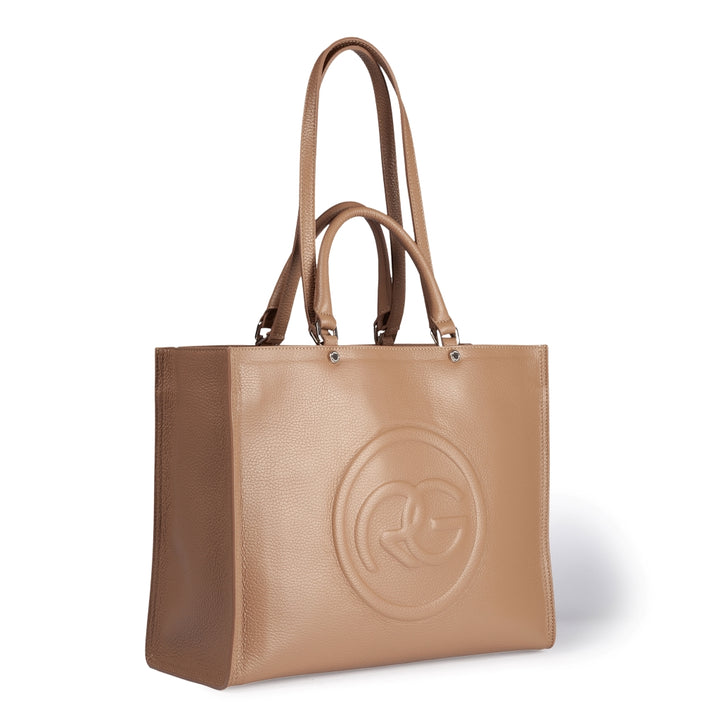 Roberta Gandolfi Roberta Pelle Large Borsa a mano in pelle con doppi spallacci per essere portata a spalla e tramezza Novità