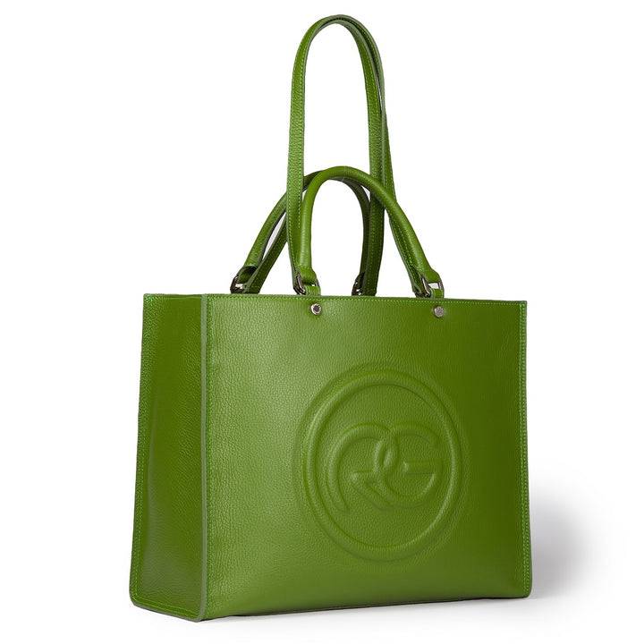 Roberta Gandolfi Roberta Pelle Large Borsa a mano in pelle con doppi spallacci per essere portata a spalla e tramezza Presa