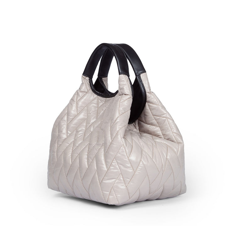 Roberta Gandolfi Joy Puffy borsa trasformabile 5 modelli in 1 in tessuto antigoccia finiture in pelle di vitello e tracolla staccabile Outlet