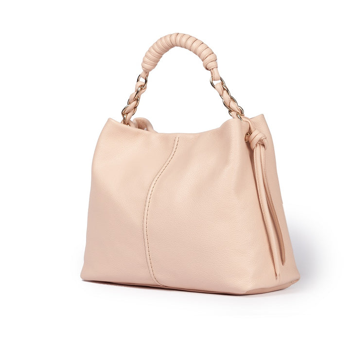 Roberta Gandolfi Amina large borsa a mano in pelle con manico tubolare fasciato e tracolla staccabile In Vendita
