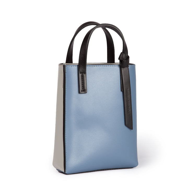 Roberta Gandolfi Cinzia Mini bag in pelle bicolor e tracolla staccabile Saldi