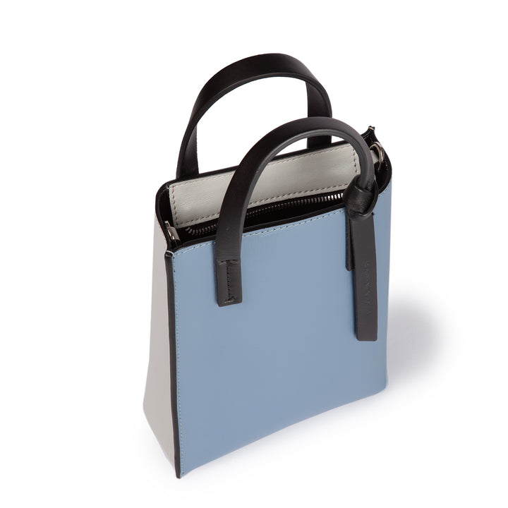 Roberta Gandolfi Cinzia Mini bag in pelle bicolor e tracolla staccabile Saldi