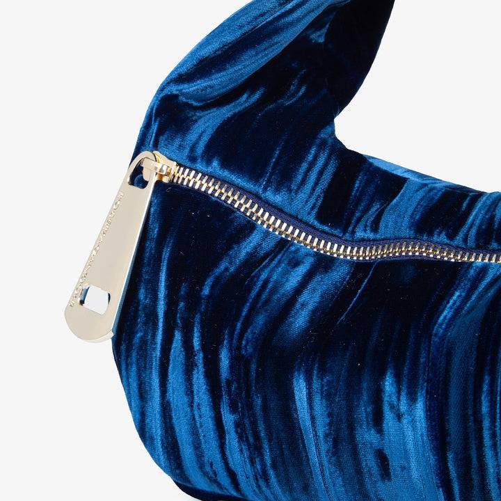 Roberta Gandolfi Bunny Velvet borsa a mano con tracolla staccabile in velluto plissè Qualità