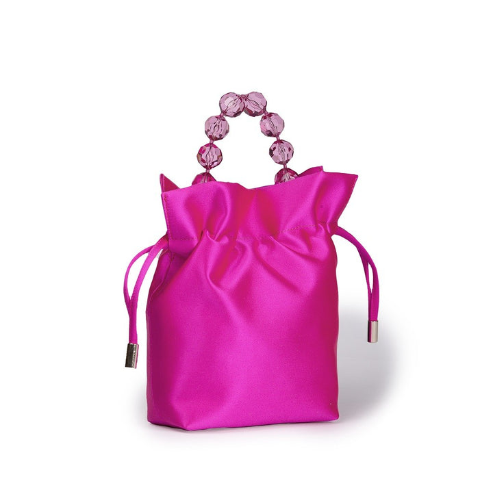 Roberta Gandolfi Sirenetta Tulip mini secchiello in raso di seta e manico gioiello Qualità Garantita