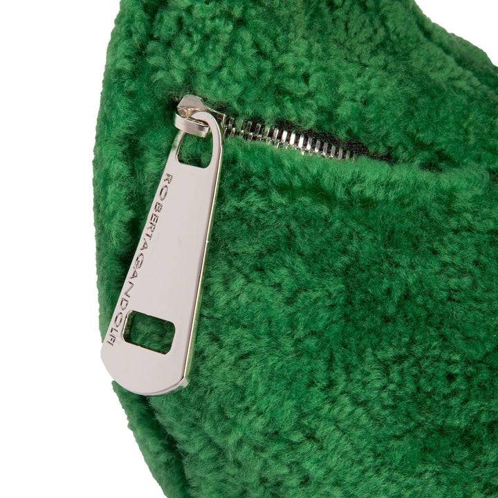 Roberta Gandolfi Bunny Teddy mini bag in shearling con tracolla in pelle staccabile Shopping Online