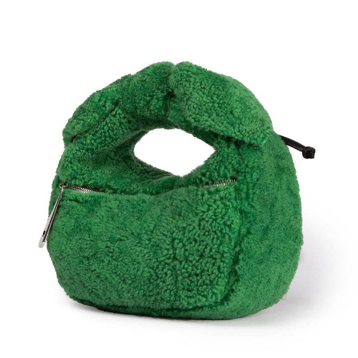 Roberta Gandolfi Bunny Teddy mini bag in shearling con tracolla in pelle staccabile Shopping Online