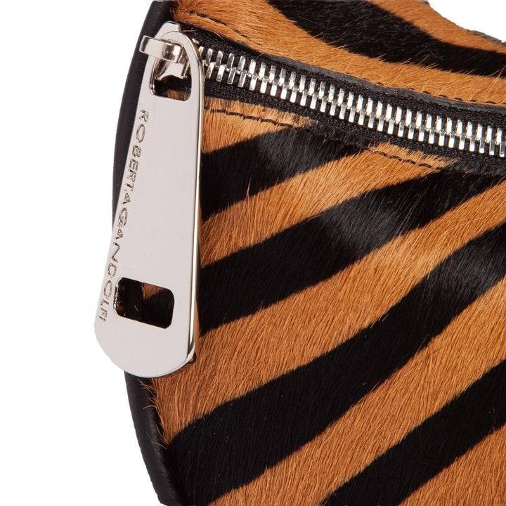 Roberta Gandolfi Bunny Pony mini bag in pony stampa animalier e finiture in pelle di vitello con tracolla staccabile Convenienza