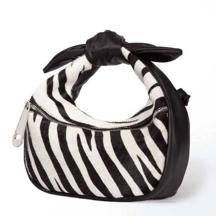 Roberta Gandolfi Bunny Pony mini bag in pony stampa animalier e finiture in pelle di vitello con tracolla staccabile Novità