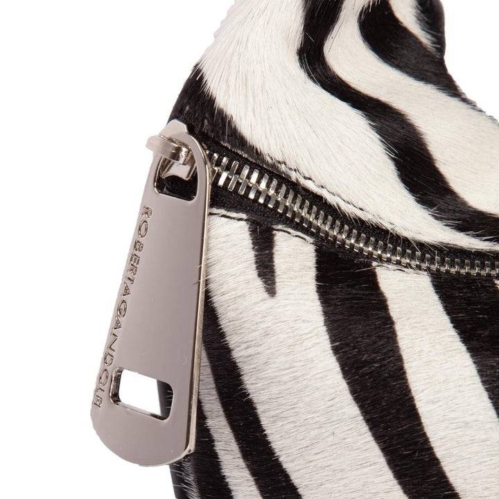 Roberta Gandolfi Bunny Pony mini bag in pony stampa animalier e finiture in pelle di vitello con tracolla staccabile Novità