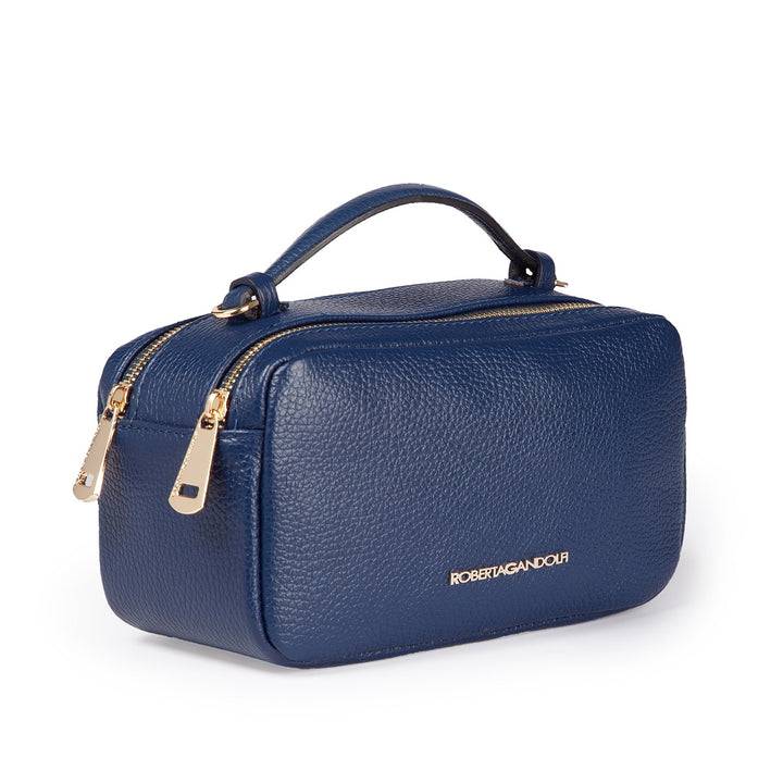 Roberta Gandolfi Brigida camera borsa in pelle con doppio scomparto e tracolla in catena dorata con spallaccio protettivo in pelle Online