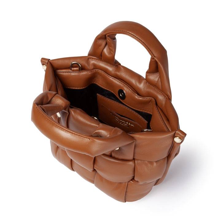 Roberta Gandolfi Greta Mini Nappa borsa in soffice pelle di agnello imbottita ed intrecciata a mano Qualità