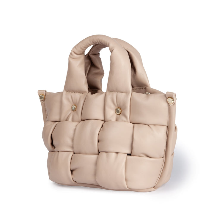 Roberta Gandolfi Greta Mini Nappa borsa in soffice pelle di agnello imbottita ed intrecciata a mano Negozi Online