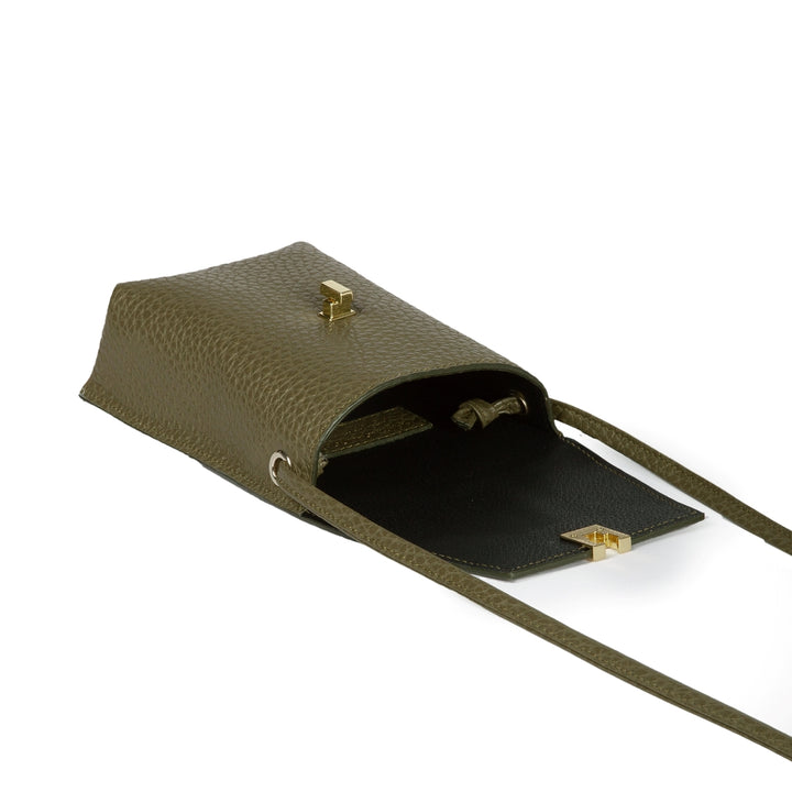 Roberta Gandolfi Elodie minibag and phoneholder in pelle con pratica tasca esterna e tracolla regolabile Affare Del Giorno