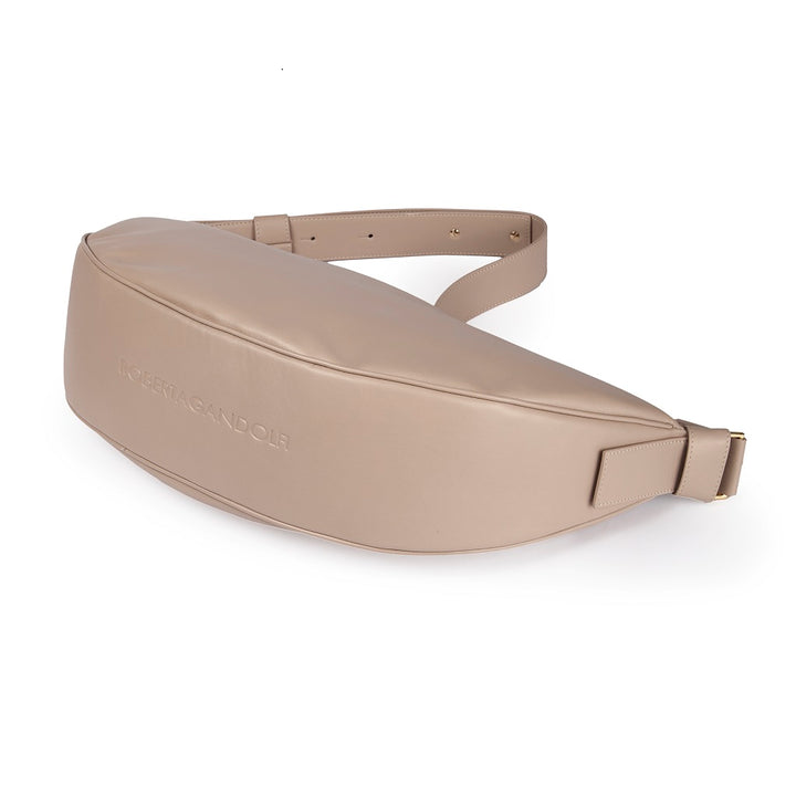 Roberta Gandolfi Micol Banana in vitello liscio con tracolla regolabile Outlet