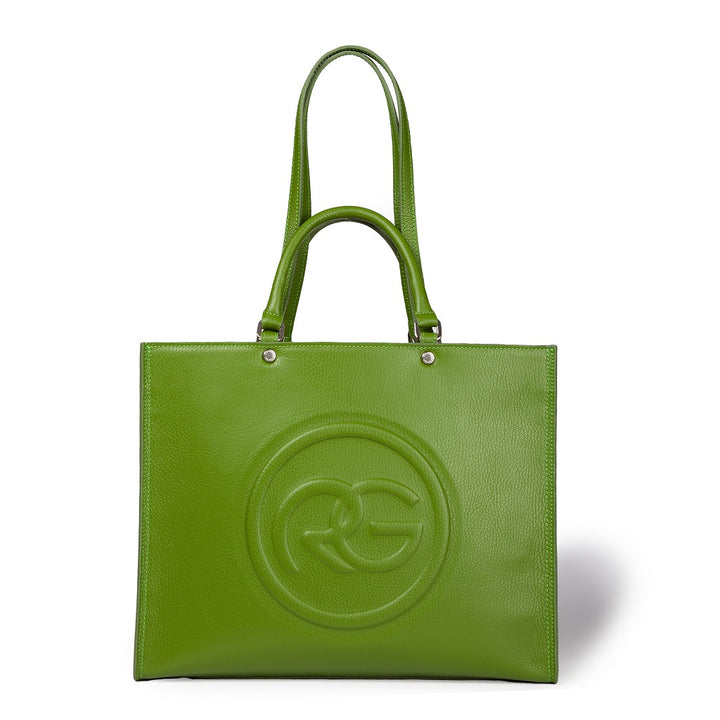 Roberta Gandolfi Roberta Pelle Large Borsa a mano in pelle con doppi spallacci per essere portata a spalla e tramezza Qualità