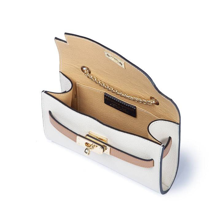 Roberta Gandolfi Chiara tracollina crossbody con chiusura girello e tracolla in catena Promozione Limitata