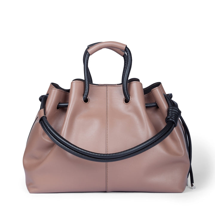 Roberta Gandolfi Gisella Large borsa con doppia portabilità mano o spalla in morbido vitello
