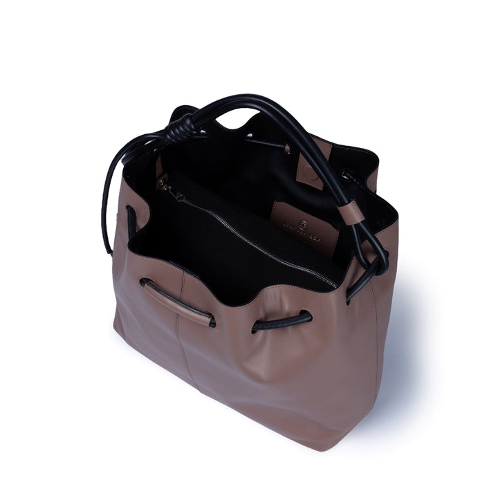 Roberta Gandolfi Gisella Large borsa con doppia portabilità mano o spalla in morbido vitello Outlet