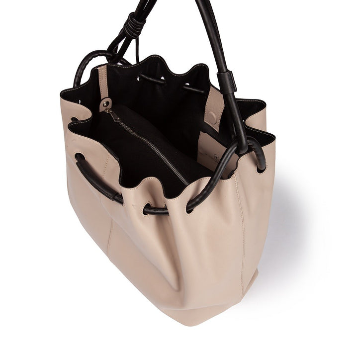 Roberta Gandolfi Gisella Large borsa con doppia portabilità mano o spalla in morbido vitello In Saldo