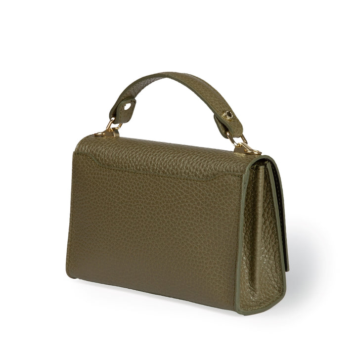 Roberta Gandolfi Elodie compact crossbody borsa in pelle con tramezza interna e tasca esterna con tracolla staccabile e regolabile Sconto