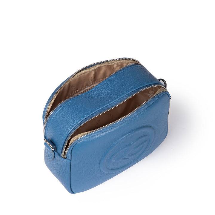 Roberta Gandolfi Roberta Pelle camera e crossbody in pelle con doppio scomparto e tracolla staccabile Saldi