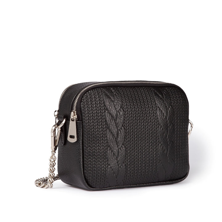 Roberta Gandolfi Camera Treccia borsa a spalla e crossbody in pelle stampata con tracolla catena Vendita Economica