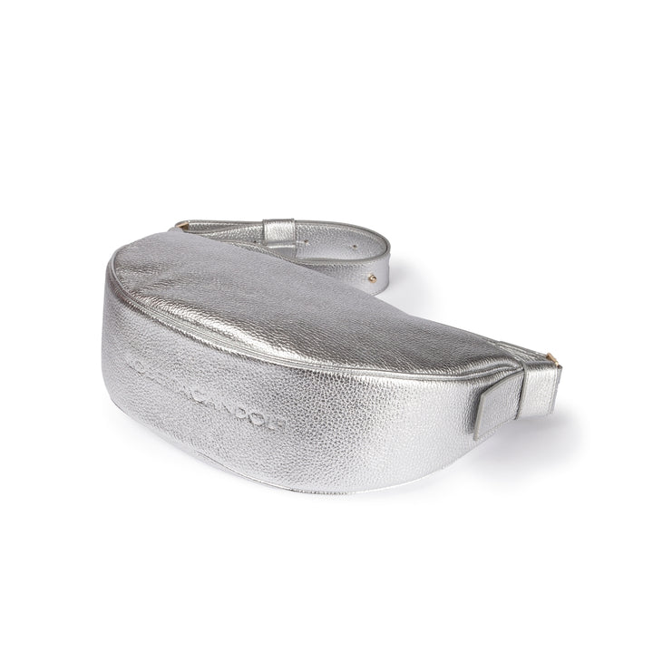 Roberta Gandolfi Micol Banana small cross body in vitello martellato metal con tracolla regolabile Convenienza