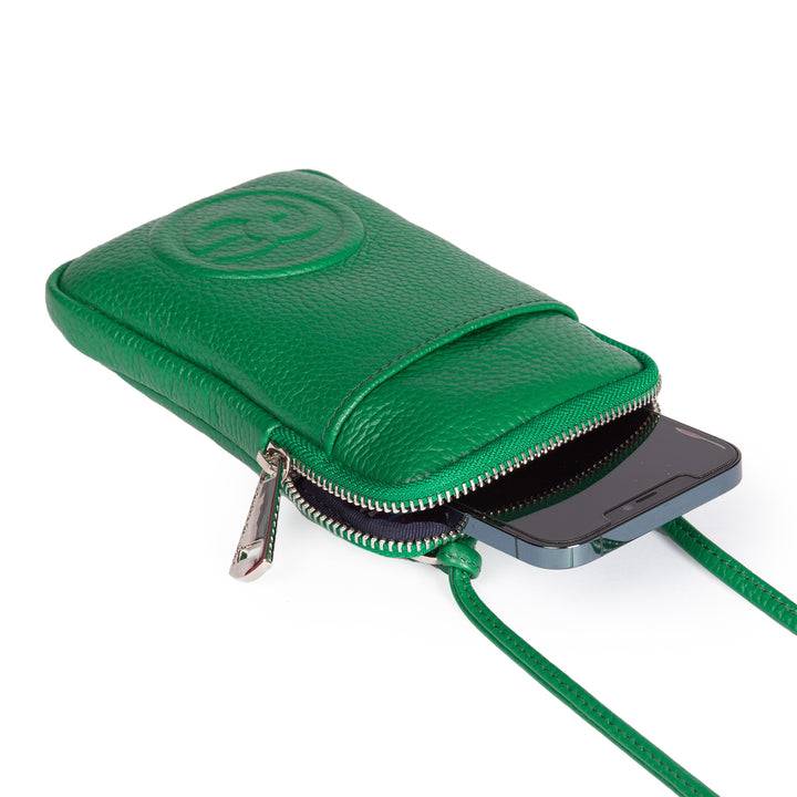 Roberta Gandolfi RG Phone holder in pelle di vitello con tracolla staccabile e regolabile Italia