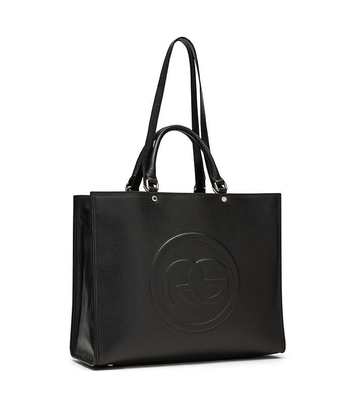 Roberta Gandolfi Roberta Pelle Large Borsa a mano in pelle con doppi spallacci per essere portata a spalla e tramezza Novità
