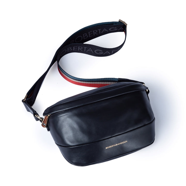 Roberta Gandolfi Micol Belt Bag in pelle con tracolla regolabile e catena amovibile 2025
