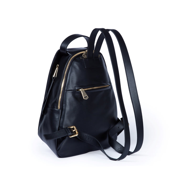 Roberta Gandolfi Micol Backpack in vitello liscio multitasche Qualità Garantita