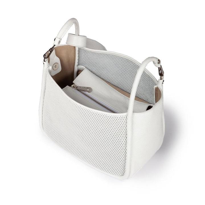Roberta Gandolfi Yuma medium 3 in 1 borsa a mano in pelle trasformabile con tracolla staccabile Consegna Veloce