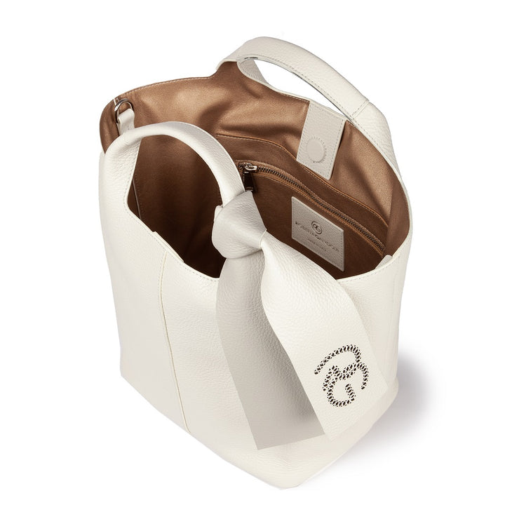 Roberta Gandolfi Maia handbag borsa a mano in pelle martellata e tracolla staccabile Novità