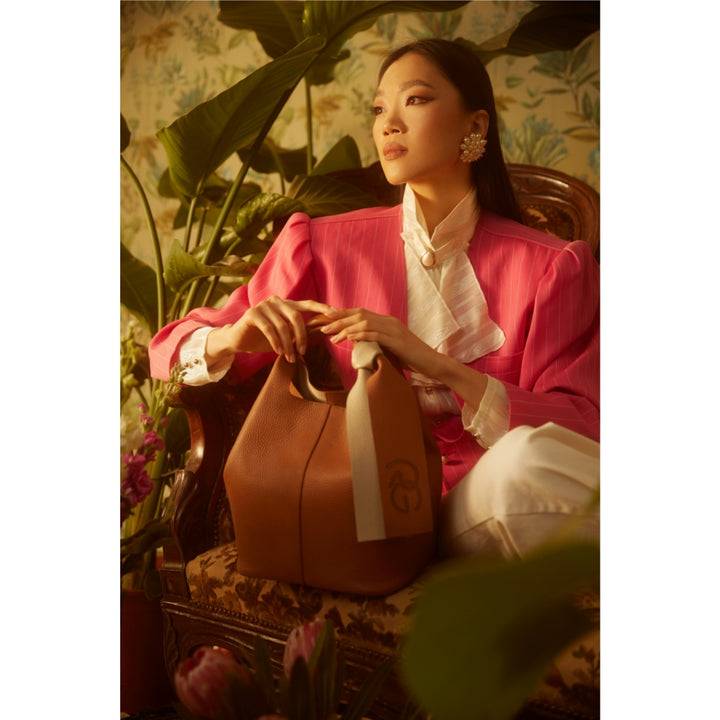 Roberta Gandolfi Maia handbag borsa a mano in pelle martellata e tracolla staccabile Novità