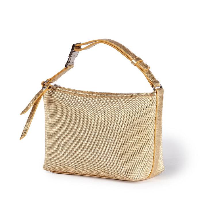 Roberta Gandolfi Yuma baguette in pelle con spallaccio regolabile Italia
