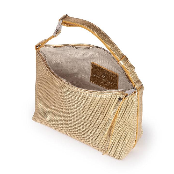 Roberta Gandolfi Yuma baguette in pelle con spallaccio regolabile Italia
