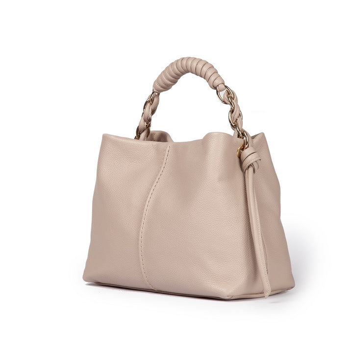 Roberta Gandolfi Amina small borsa a mano in pelle con manico tubolare fasciato e tracolla staccabile Qualità