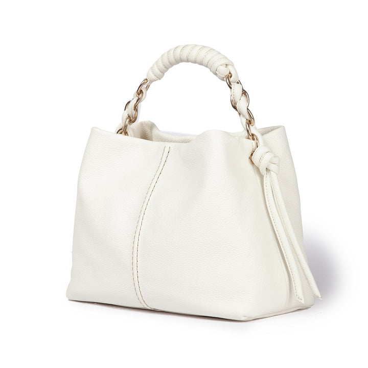 Roberta Gandolfi Amina small borsa a mano in pelle con manico tubolare fasciato e tracolla staccabile Vendita