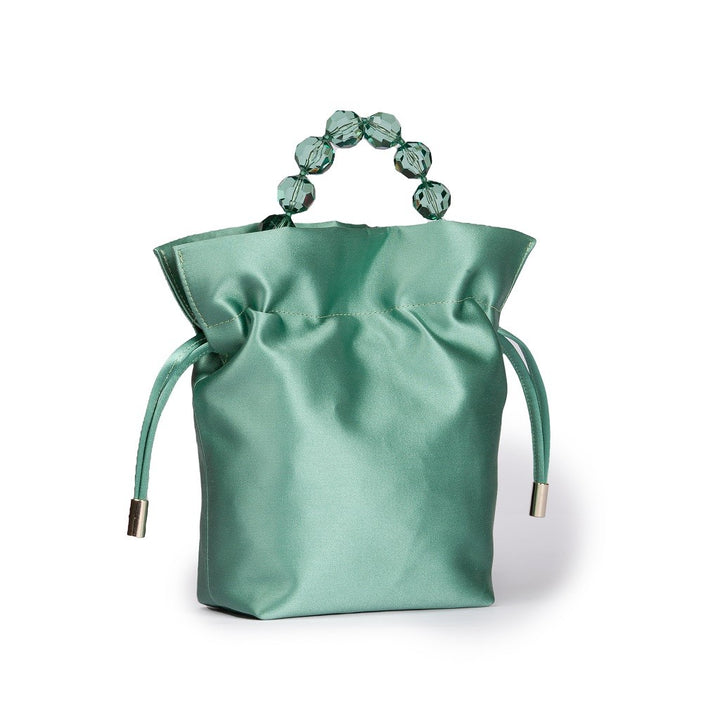 Roberta Gandolfi Sirenetta Tulip mini secchiello in raso di seta e manico gioiello Promozione