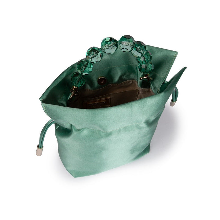 Roberta Gandolfi Sirenetta Tulip mini secchiello in raso di seta e manico gioiello Promozione