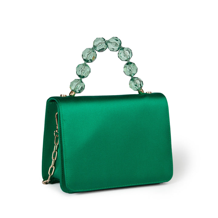 Roberta Gandolfi Sirenetta Mini bag in raso di seta e manico gioiello Shopping Online