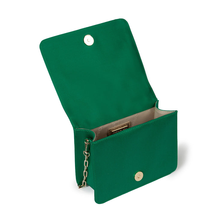 Roberta Gandolfi Sirenetta Mini bag in raso di seta e manico gioiello Shopping Online