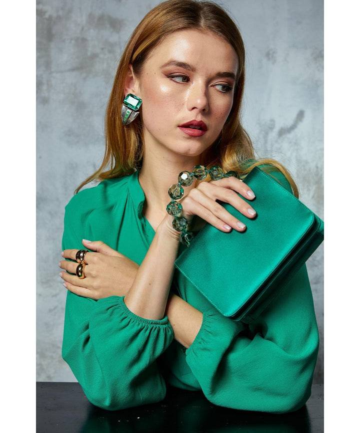 Roberta Gandolfi Sirenetta Mini bag in raso di seta e manico gioiello Shopping Online
