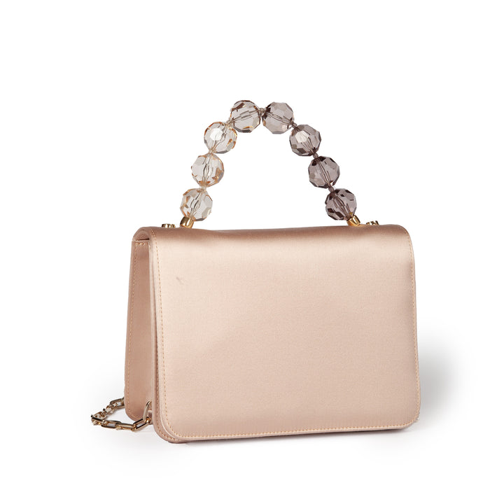 Roberta Gandolfi Sirenetta Mini bag in raso di seta e manico gioiello Prezzo Ridotto