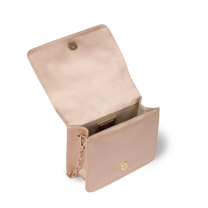 Roberta Gandolfi Sirenetta Mini bag in raso di seta e manico gioiello Prezzo Ridotto