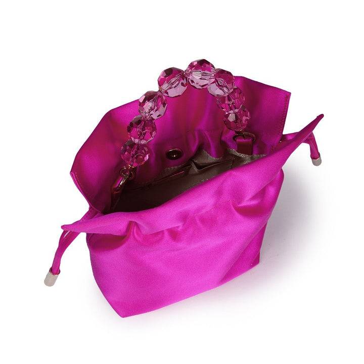 Roberta Gandolfi Sirenetta Tulip mini secchiello in raso di seta e manico gioiello Promozione
